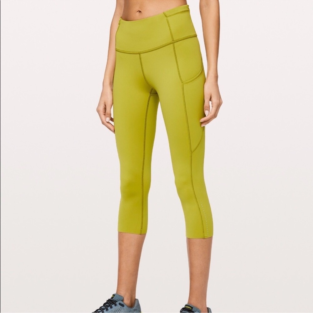 lululemon fast and free high waist Crop 19”